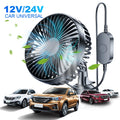 USB Car Dashboard Cooling Fan 12V/24V with Suction Cup Single Head Car Fan 360 Degree All-Round Auto Cooler for Car Truck SUV RV Oasis Select United States