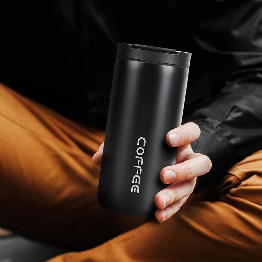 400ML Stainless Steel Coffee Thermos Bottle Thermal Mug Leakproof Car Vacuum Flasks Coffee Cup Travel Portable Insulated Bottles Oasis Select
