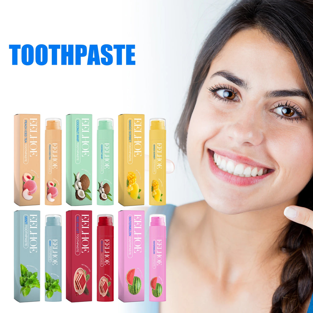 Whitening Toothpaste Various Flavors Remove Stains Clean Teeth Freshen Breath Protect Teeth-Fruity Formula Clean Fresh Mouth Oasis Select