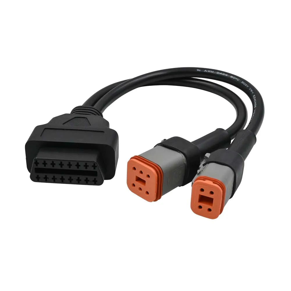 2-in-1 Motorcycle OBD2 Connector – 4 & 6 Pin Harley Adapter OBD2 Diagnostic Adapter Oasis Select