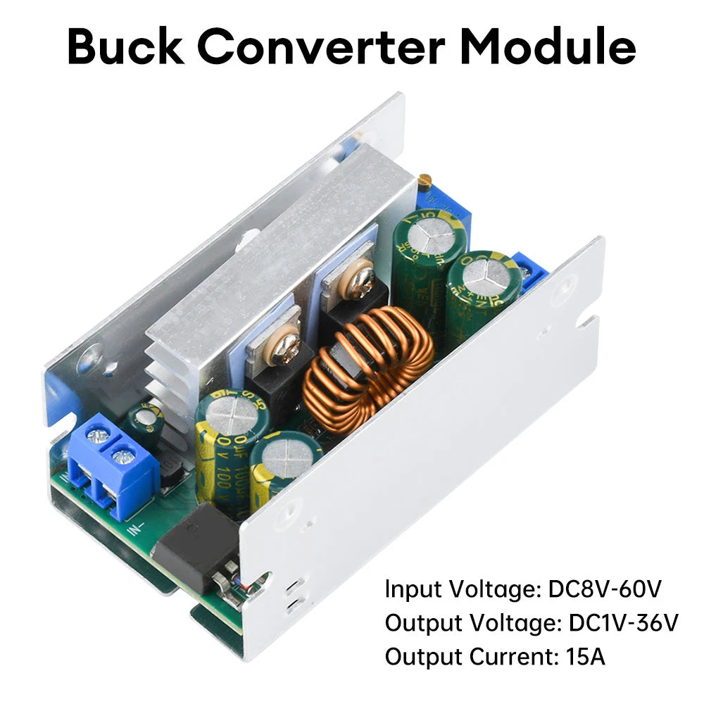 200W 15A DC-DC 8-55V Buck Constant Voltage Constant Current Converter Buck Regulator Adjustable Power Module Step Down Module Oasis Select