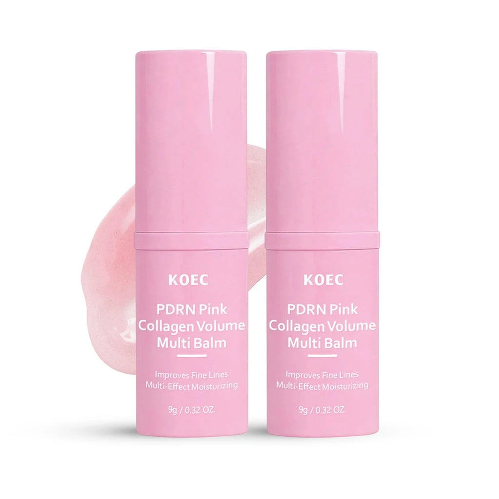 Wrinkle Bounce Moisturizing Multi Balm for Face PDRN Pink Collagen Volume Balm Moisturizer Stick Hydrating Lip Eye Neck Cream Oasis Select 2PCS