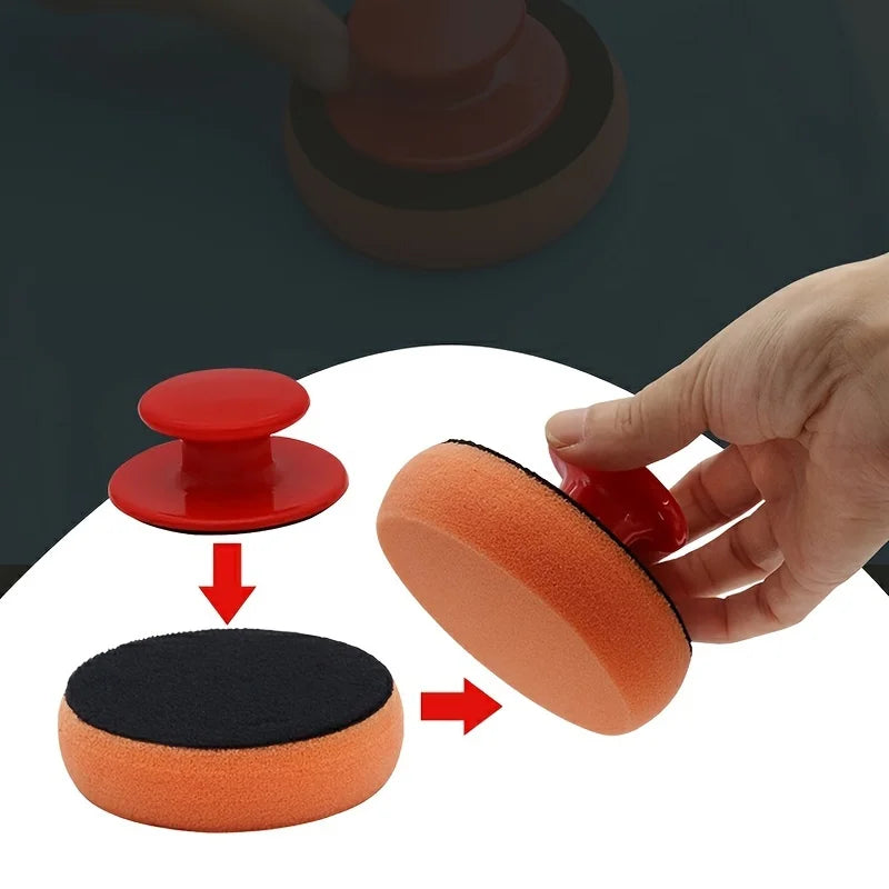 Car Waxing Sponge Waxing Sponge Beauty Seam Hand Waxing Small Sponge Crystal Plating Sponge Oasis Select