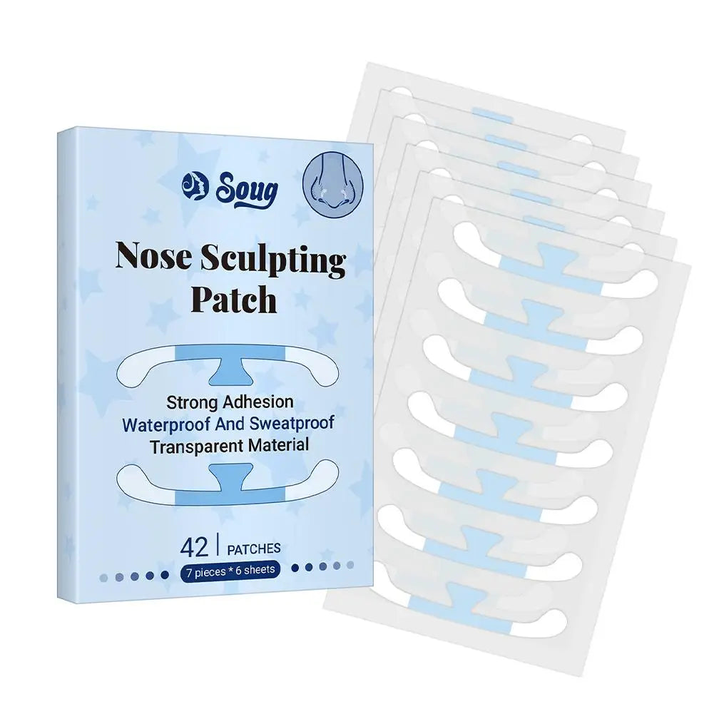 42PCs Shrinking Nose Wing Stickers Invisible Nose Shrink Patch For Cosplay Special Nose Shrink Beauty Strips Nose Shaper Lifting Oasis Select 42pcs-A