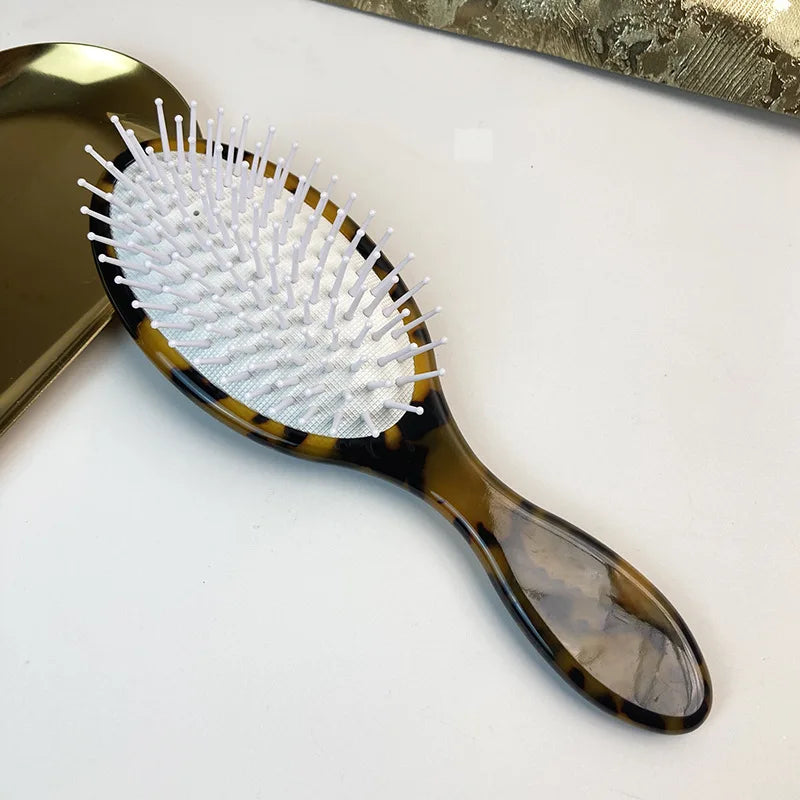 Oval Air Cushion Hair Brush – Boar Bristle Scalp Massage Comb