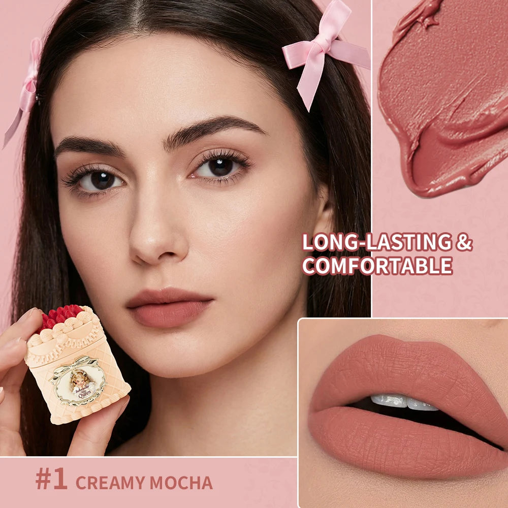 Lakerain Velvet Matte Lip Mud – Waterproof Long-Lasting Lip Gloss
