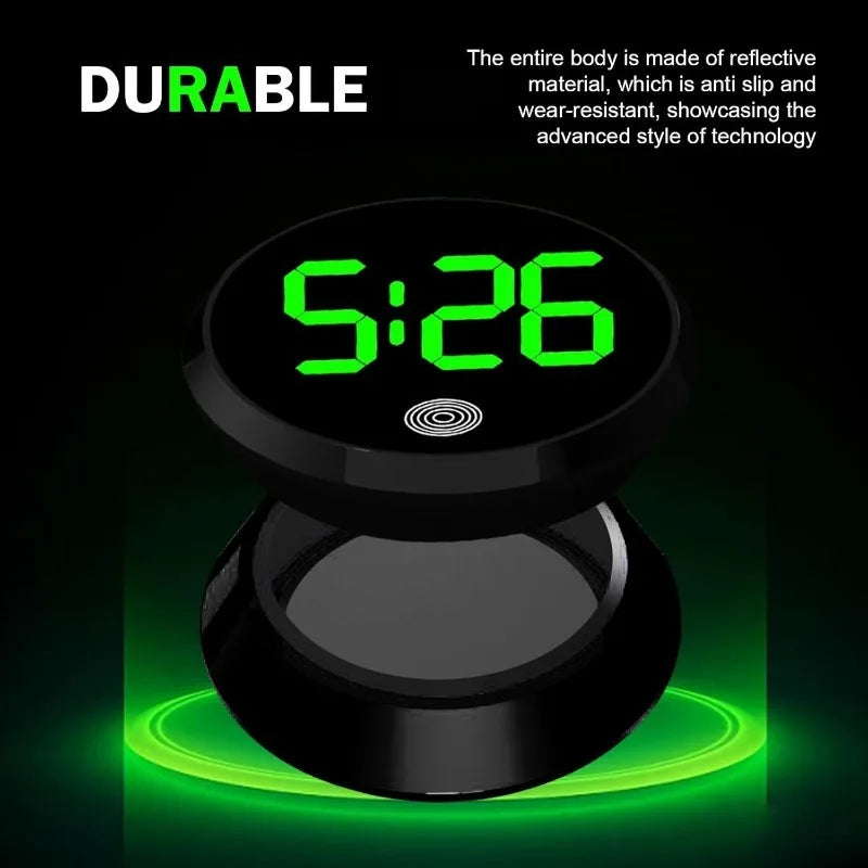 Car LED Clock Universal Fashionable Touch-Control Dashboard Watch With LED Display Light For Fridge RV Classroom Travel Vehicle Oasis Select