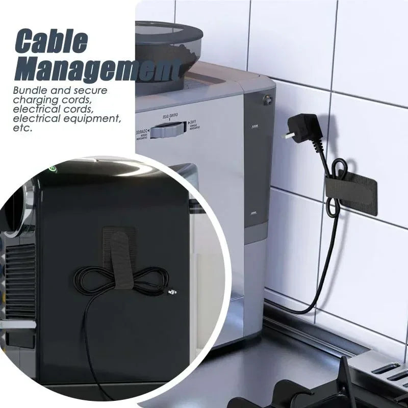 Wire Organizer Reusable Cable Ties Fastening Cord Rope Holder Desk Management Self Adhesive Adjustable Cord Organizer Straps Oasis Select