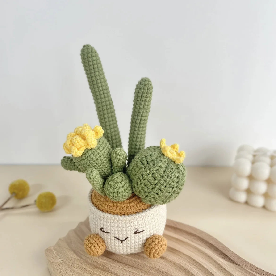 Handmade Flower Pot Succulent Pot Weaving Car Center Console Decoration Tabletop Decoration Decoration Finished Oasis Select