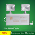 Double Head LED Emergency Light Wall Mount – AC200-240V Aluminum