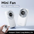 X13 Mini High Speed Handheld Fan Portable Fan 1200mAh Rechargeable 100 Speed Adjustable Cooling Fan For Outdoor Travel Office Oasis Select WHITE