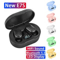 E7S TWS Wireless Headphones Bluetooth Earphone Control Sport Headset Waterproof Microphone Music Earphone Work On All Smartphone Oasis Select White