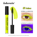 Fluorescence Mascara Waterproof Eyelash Long Lasting Fast Dry Colorful Neon Eyelashes Curling Lengthens Eye Lashes Cosmetics Oasis Select 1 yellow