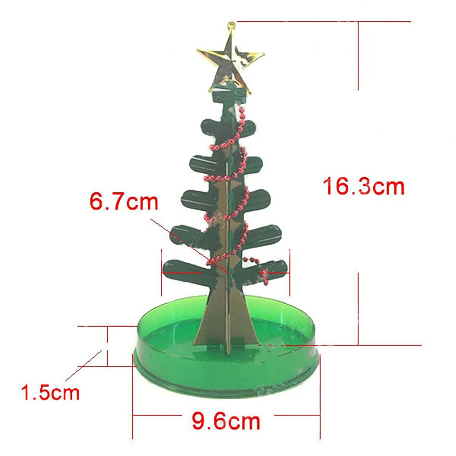 Magic Growing Christmas Tree Crystal Paper Christmas Decoration New Year Science Toy Artificial Home Decor Ornaments Wholes Oasis Select