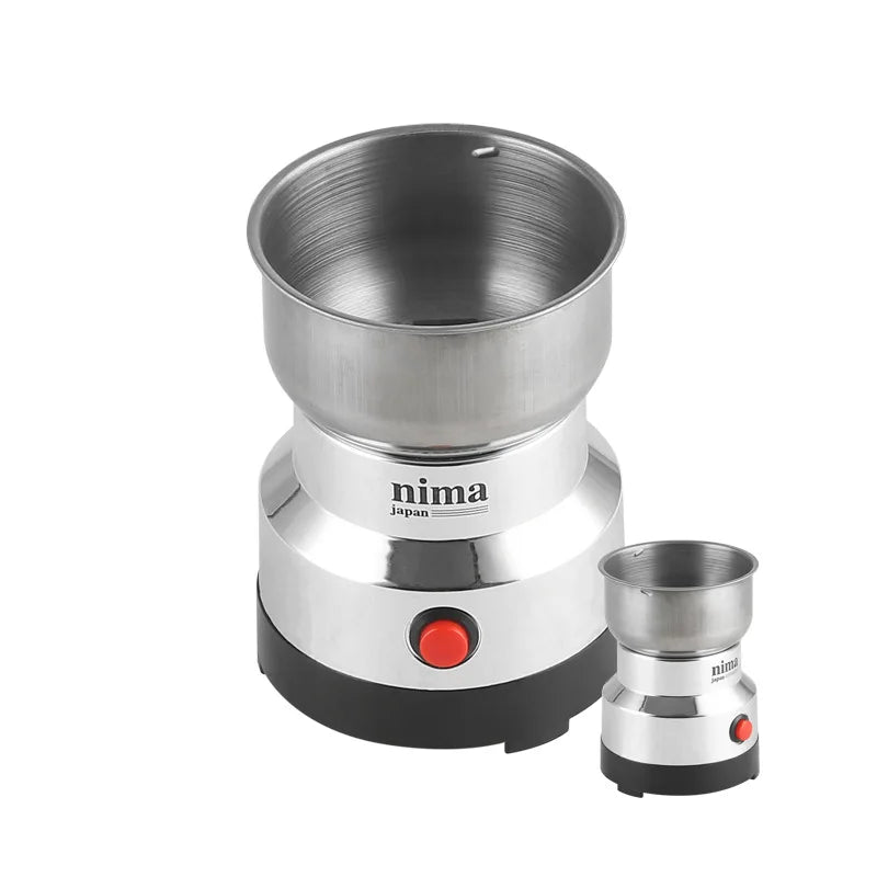 Mini Electric Grinder 300ml Ultrafine Pulverizer for Baby Food Coffee Spice Pepper Grain Mill with 2/4 Blades for Household Use Oasis Select Light Grey EU