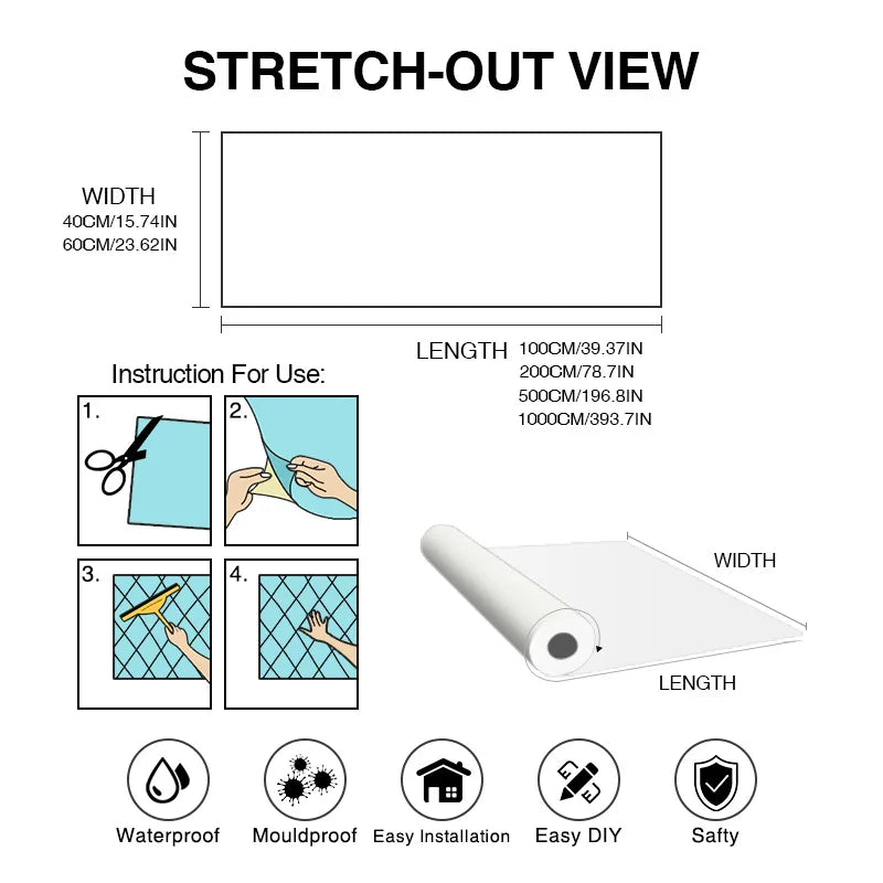 Wood Grain Peel & Stick Wall Film – Waterproof Cabinet Sticker