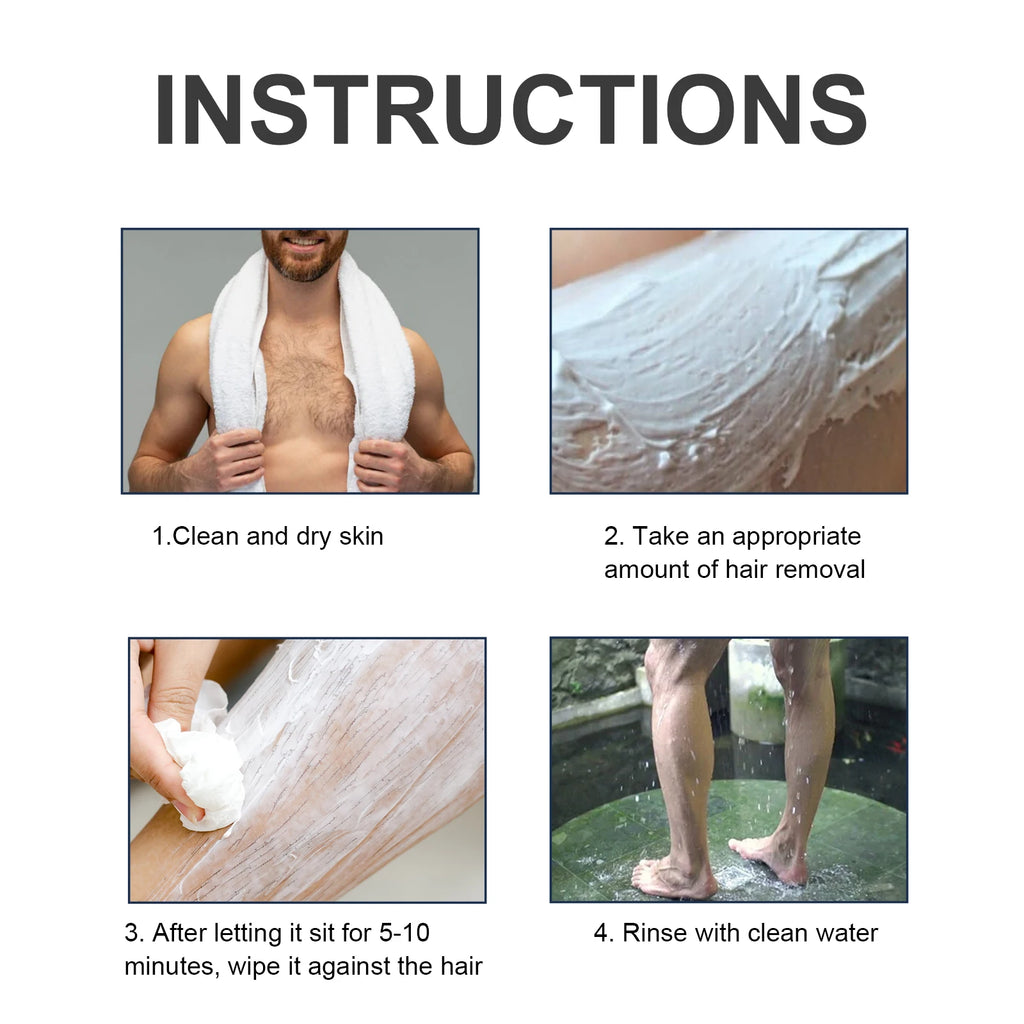 Body Hair Remover Cream Painless Epilation Growth Inhibitor Mild Fresh Beard Removal Agent Whole Body Permanent Depilatory Cream Oasis Select