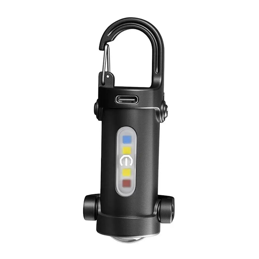 800LM USB-C Rechargeable Keychain Flashlight – IPX4 Mini EDC