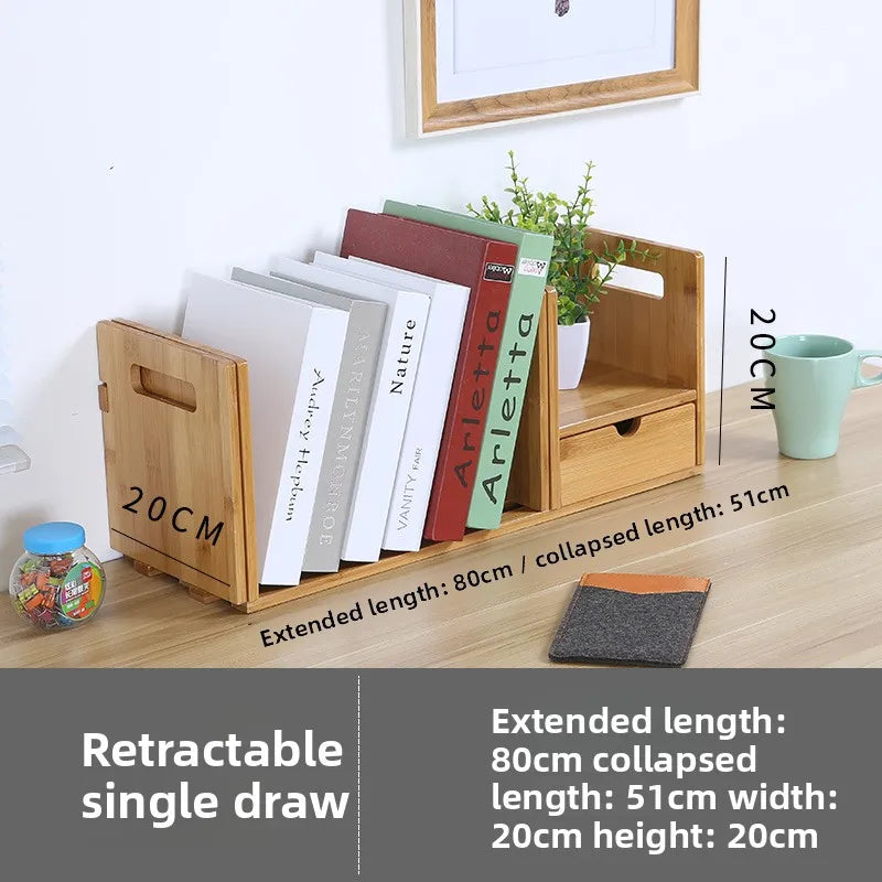 Nanzhu with pumping office small bookshelf desktop storage simple desktop bookshelf student bookshelf shelf Oasis Select Single draw