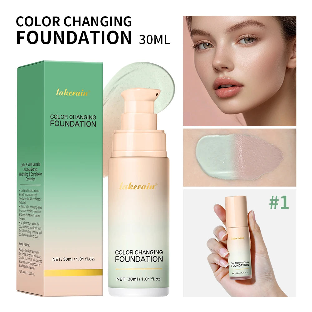 Liquid Foundation 4colors Effective Concealer Waterproof Sweat-resistant Foundations Long-lasting Even Skin Tone Makeup Cosmetic Oasis Select Color 1