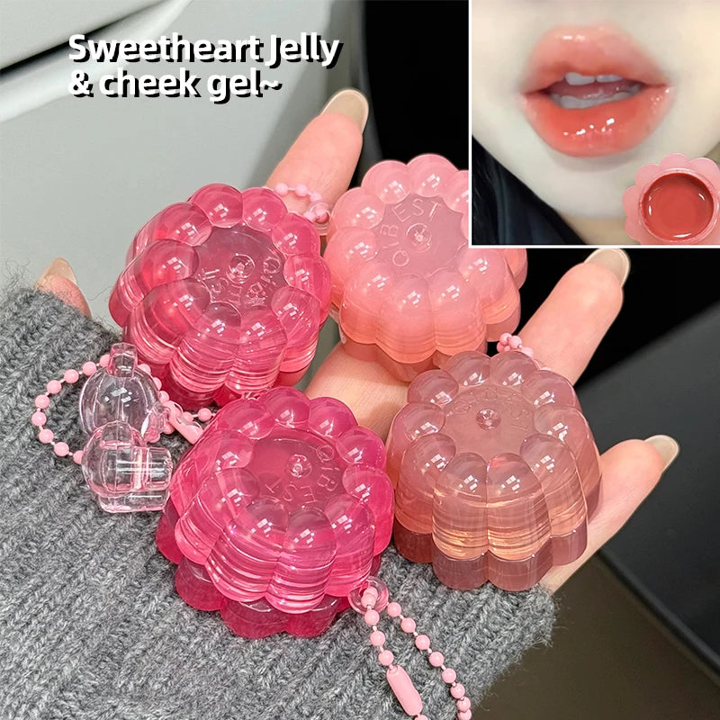 QIBEST Hydrating Jelly Lip Gloss & Cheek Tint | Water-Glow