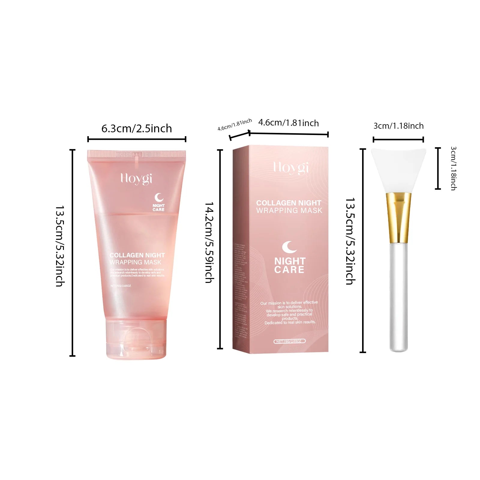 Collagen Night Wrapping Mask Moisturizing Firming Peel-Off Mask Gel Face Deep Cleansing Pores Hydrating Brightening Facial Mask Oasis Select