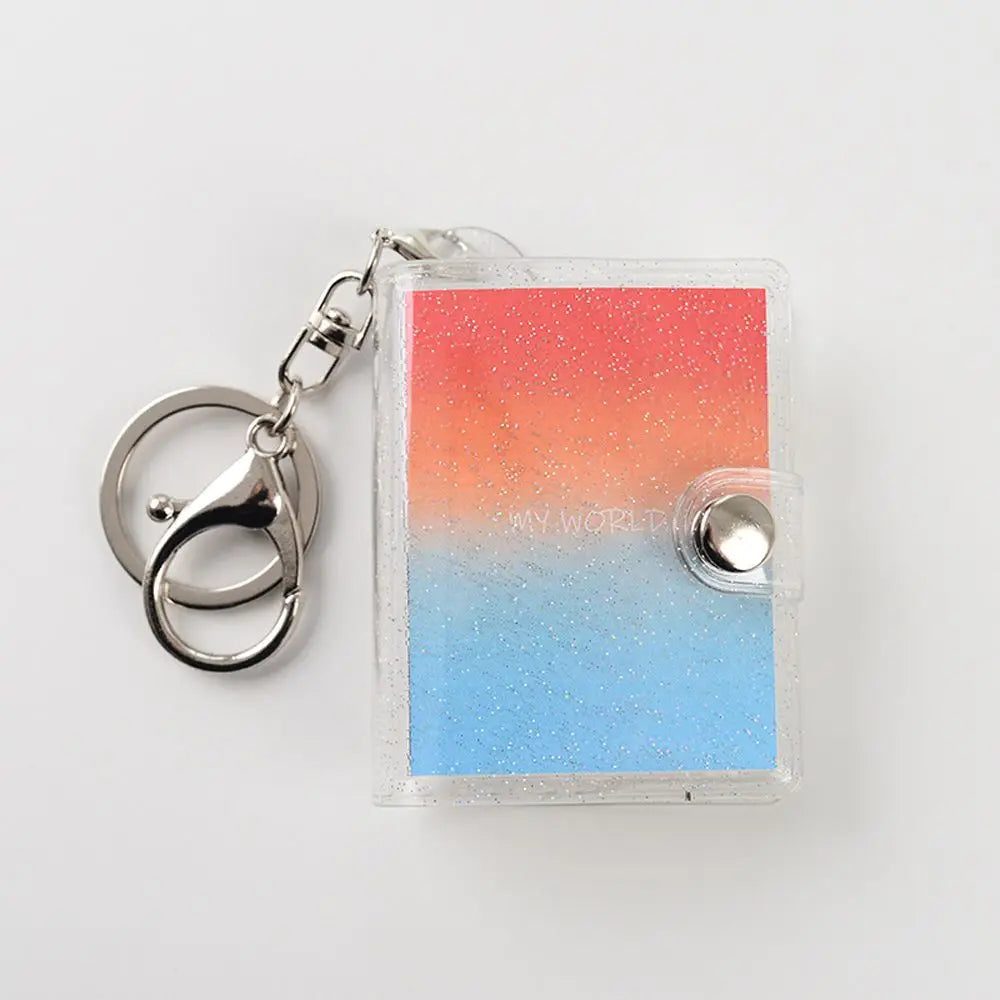Book Albums Pendant Photo Holder Pictures Storage Card Bag Photo Album Keychain Collection Card Holder Card Book Keyring Oasis Select 05