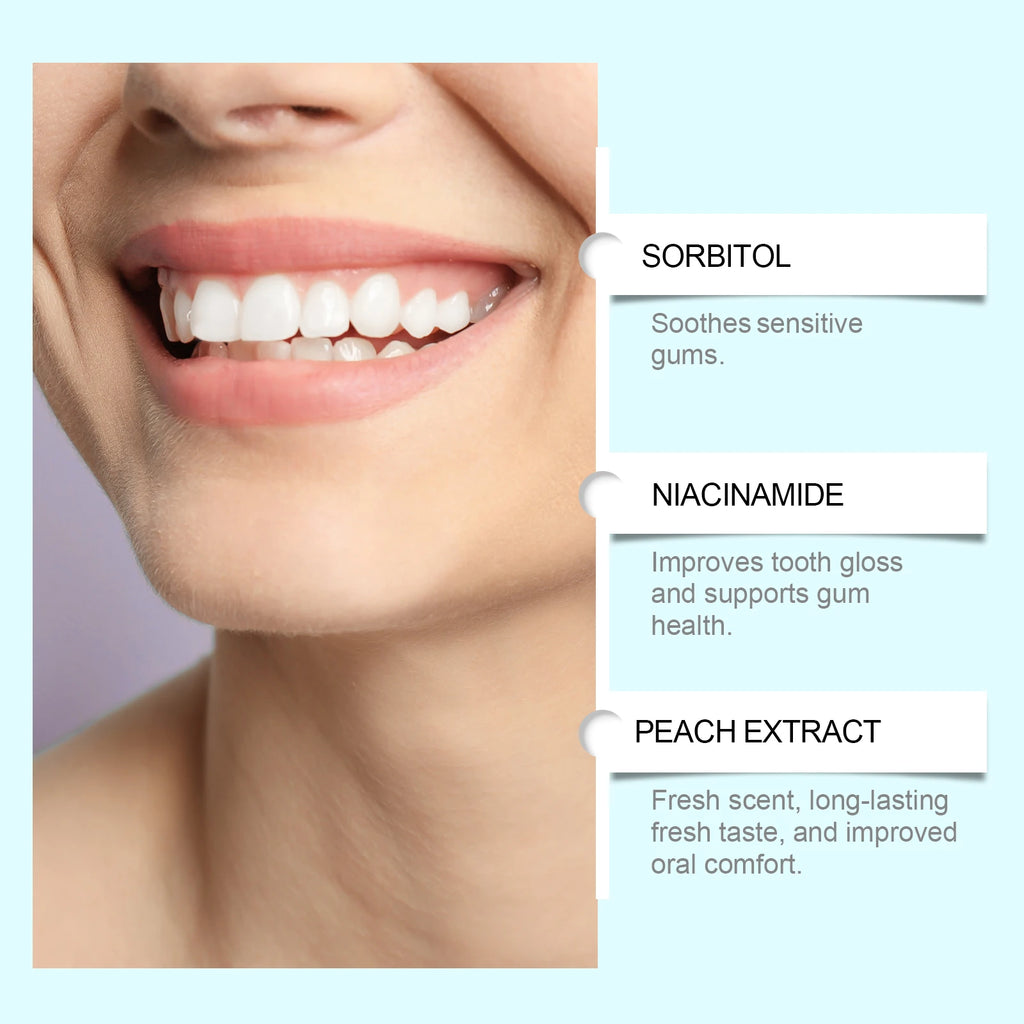 Niacinamide Whitening Toothpaste Dental Stains Removing Prevent Bad Breath Oral Cleaning Refreshing Reduces Plaque Toothpaste Oasis Select