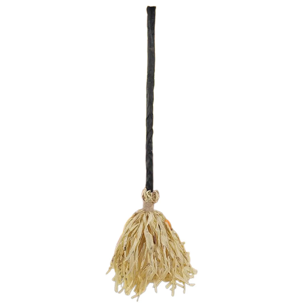 Animated Floating Witch Broom – Light-Up Halloween Decoration