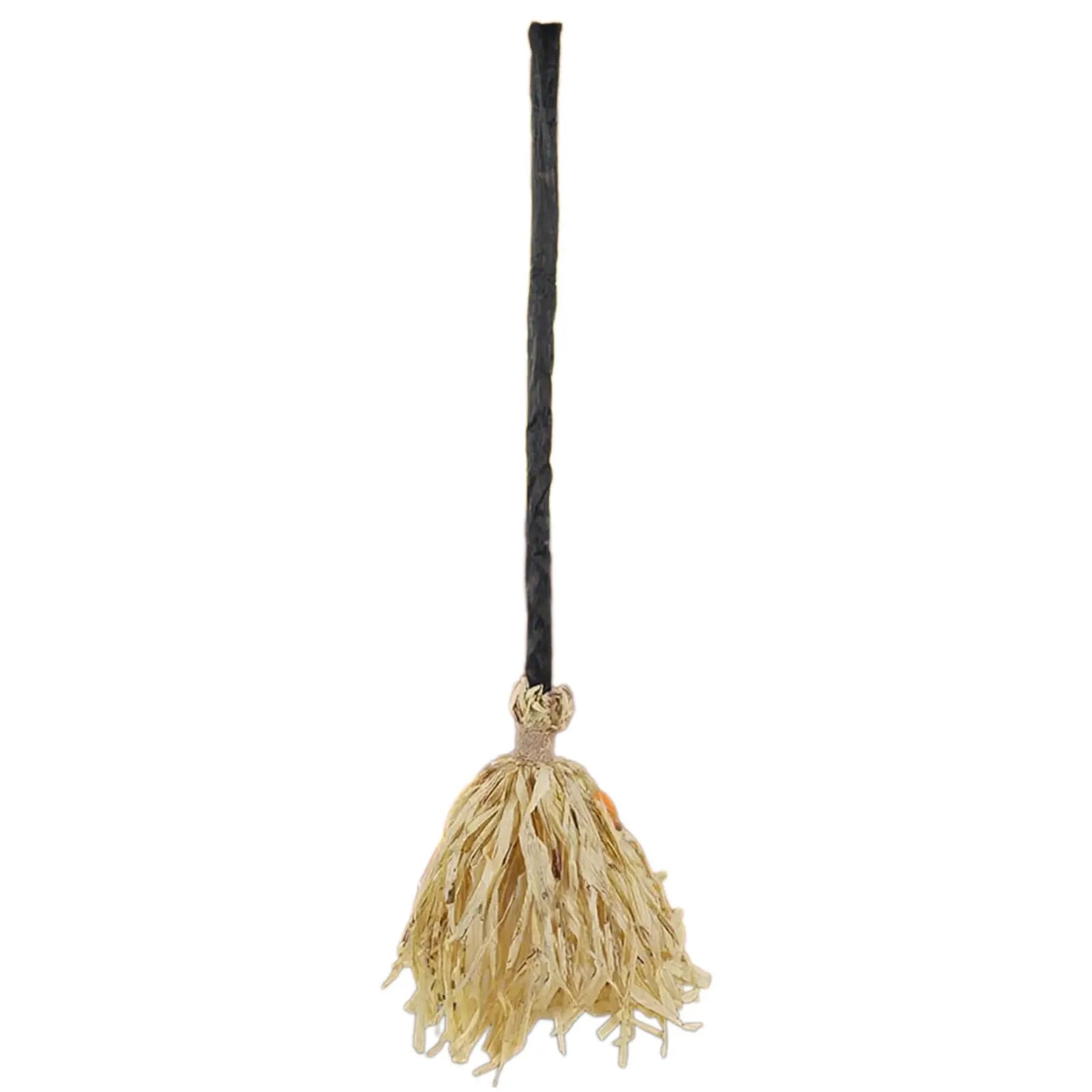 Animated Floating Witch Broom – Light-Up Halloween Decoration