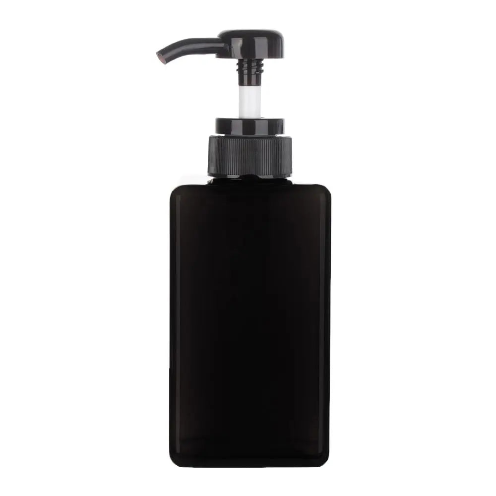 650ml Square Clear Bottle Liquid Soap Whipped Mousse Points Bottling Shampoo Lotion Shower Gel Pump Bottlesnding Soap Dispenser Oasis Select black-650ml