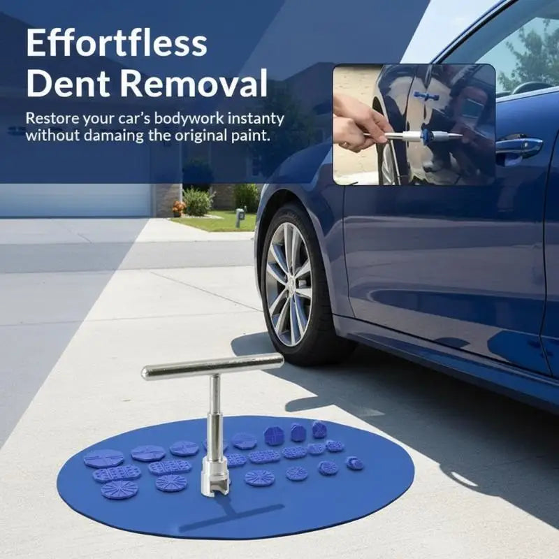 Car Dent Repair Tool Auto Body Part Mechanical Sheet Metal Paintless Dent Removal Puller Kit Hand Tools Kit Set Oasis Select