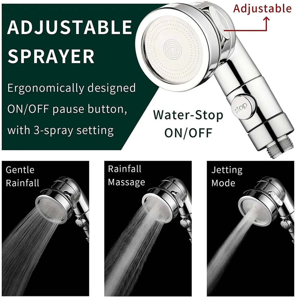 3 Mode Bidet Faucet External Shower Head Bathroom Kitchen Basin Tap Adapter Splitter Set Water Diversion Shower for Beauty Salon Oasis Select