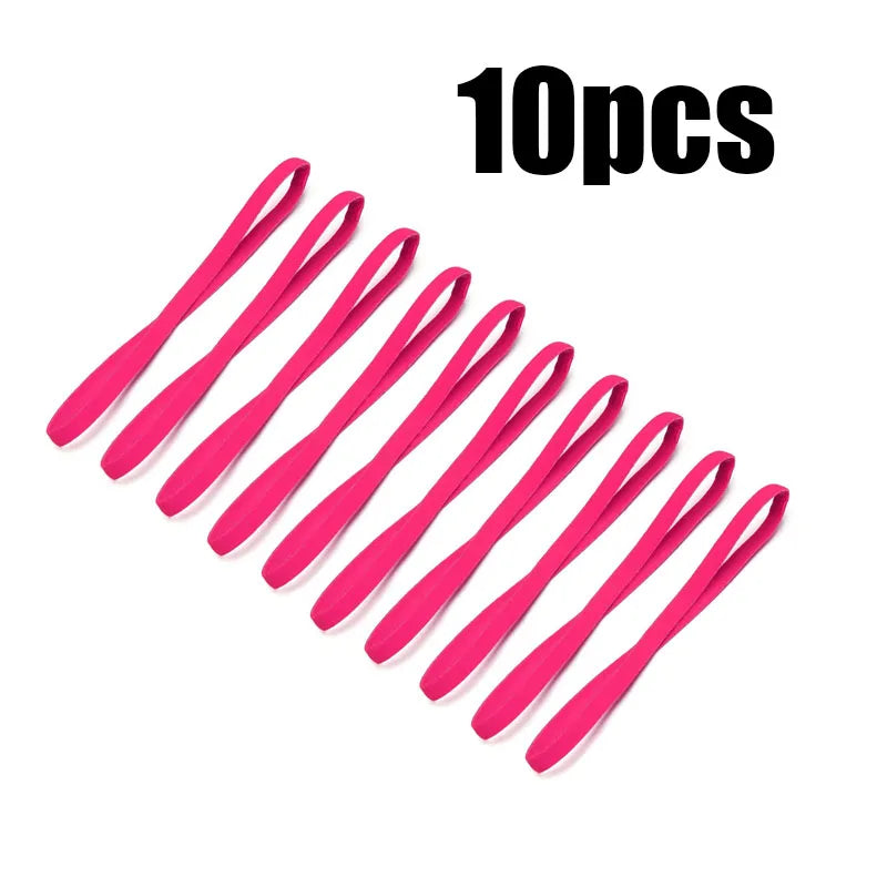 5 Elastic Absorbent Sweat Bands Yoga Running Fitness Headband Thin