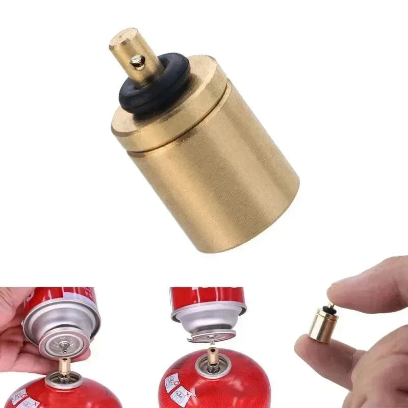 1/2/4/6pcs Gas Refill Adapter Gas Fill Attachment Brass Material Functional Tool High Quality For Stove Cylinder Accessories Oasis Select