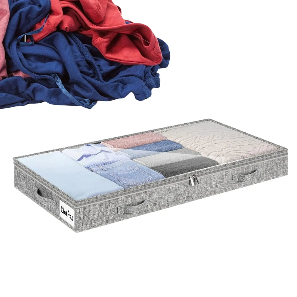 Clothes Storage Bins Under Bed Storage Containers Large Capacity Blanket Box for Bedding Quilt Comforter Sweater Shoes Bedroom Oasis Select