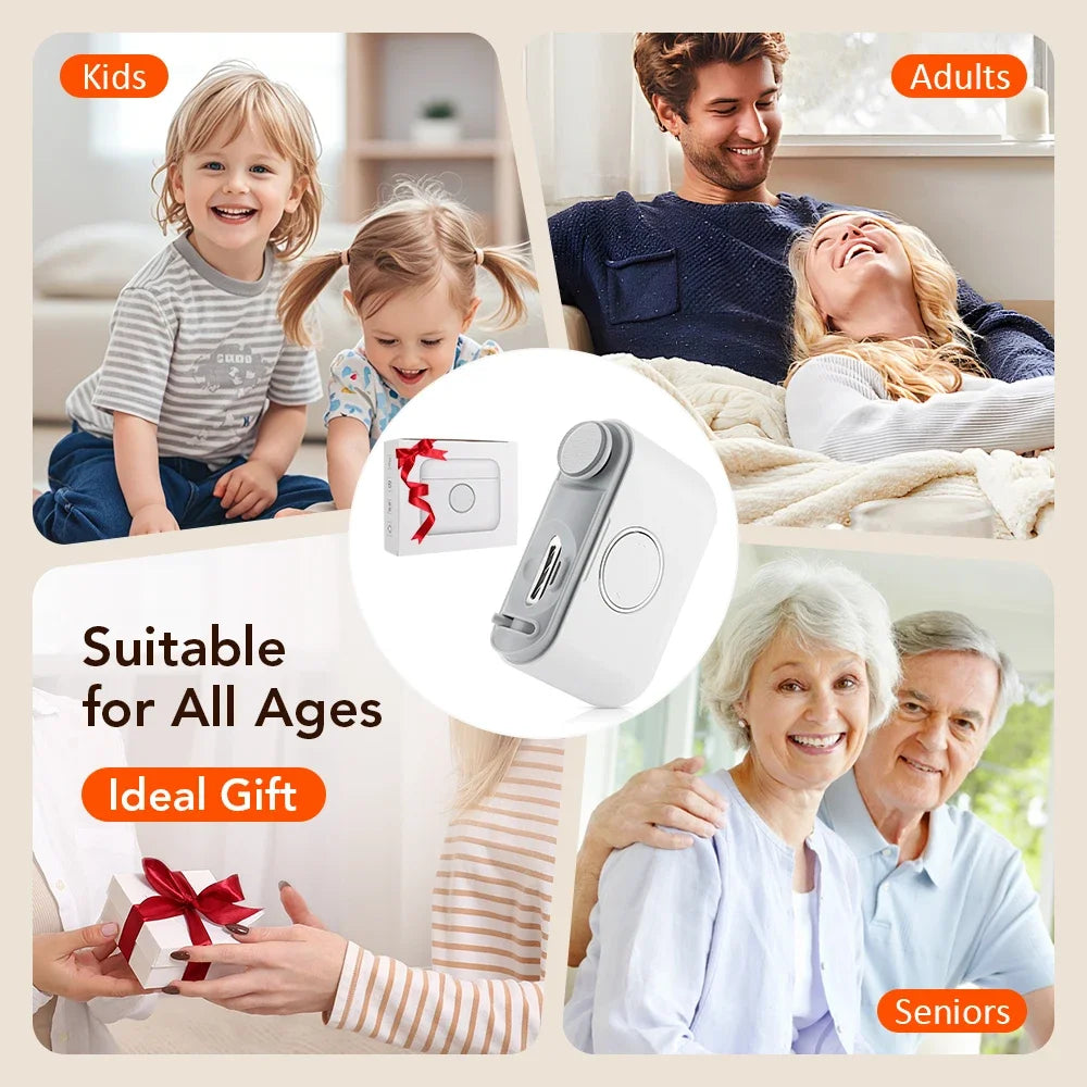 2-in-1 Electric Nail Clipper & Polisher | LED, Dual Heads, Kids & Adults