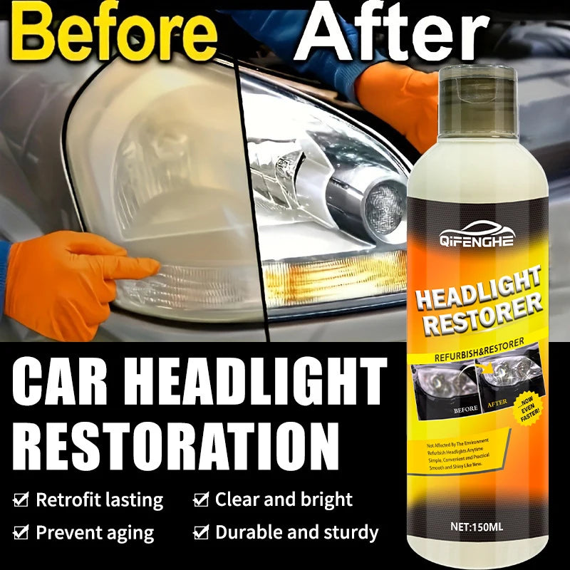 Car Headlight Restoration Cream – Clear Yellowed Lenses