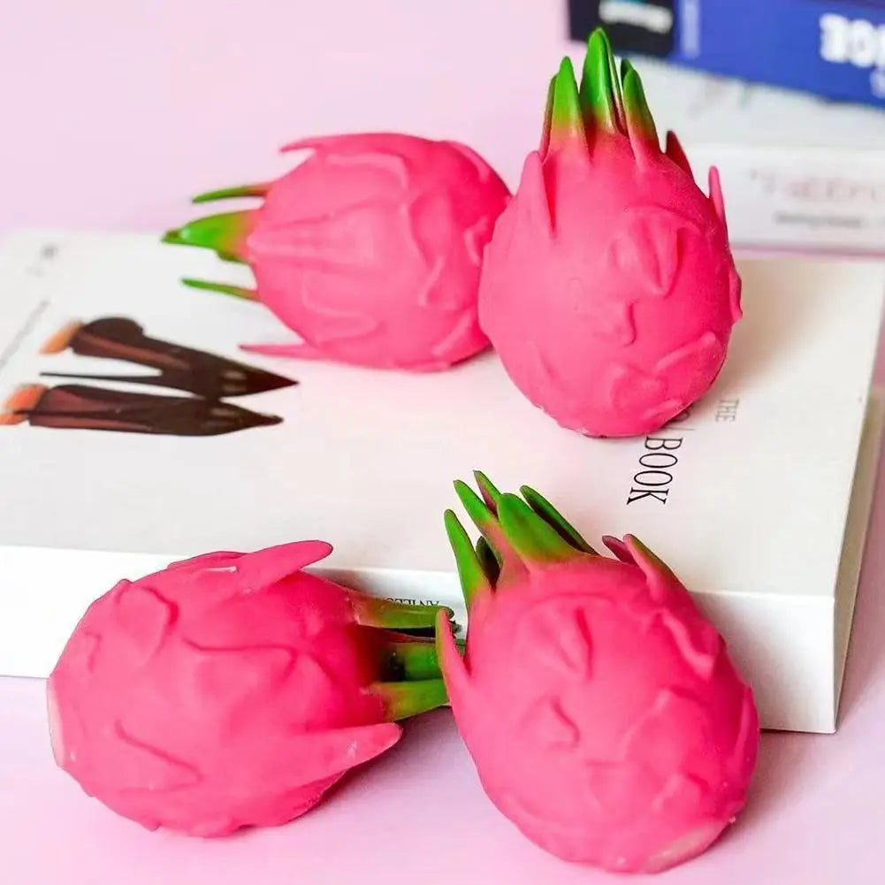 Dragon Fruit Squishy Stress Ball – Fidget Sensory Toy