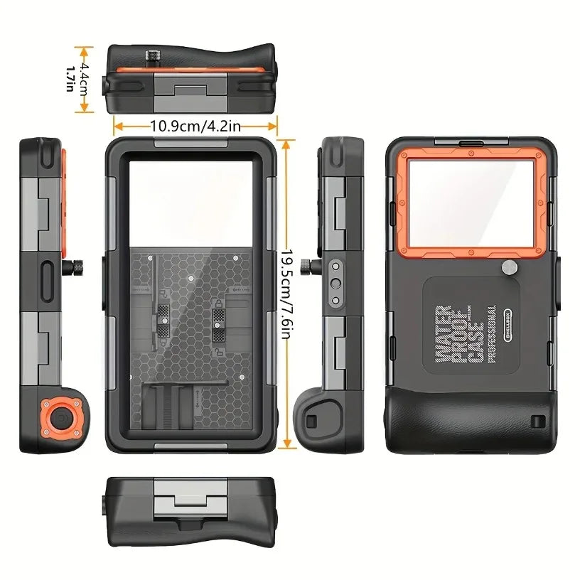 15M Professional Diving Phone Case For iPhone 16 15 14 13 12 Pro Max Underwater Taking Waterproof Cases Cover For Samsung Huawei Oasis Select