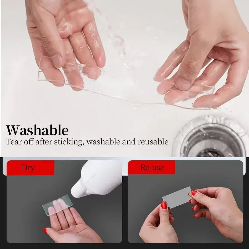Nano Double-Sided Tape – Clear, Reusable & Waterproof | 1–5m Double-Sided Nano Tape Oasis Select