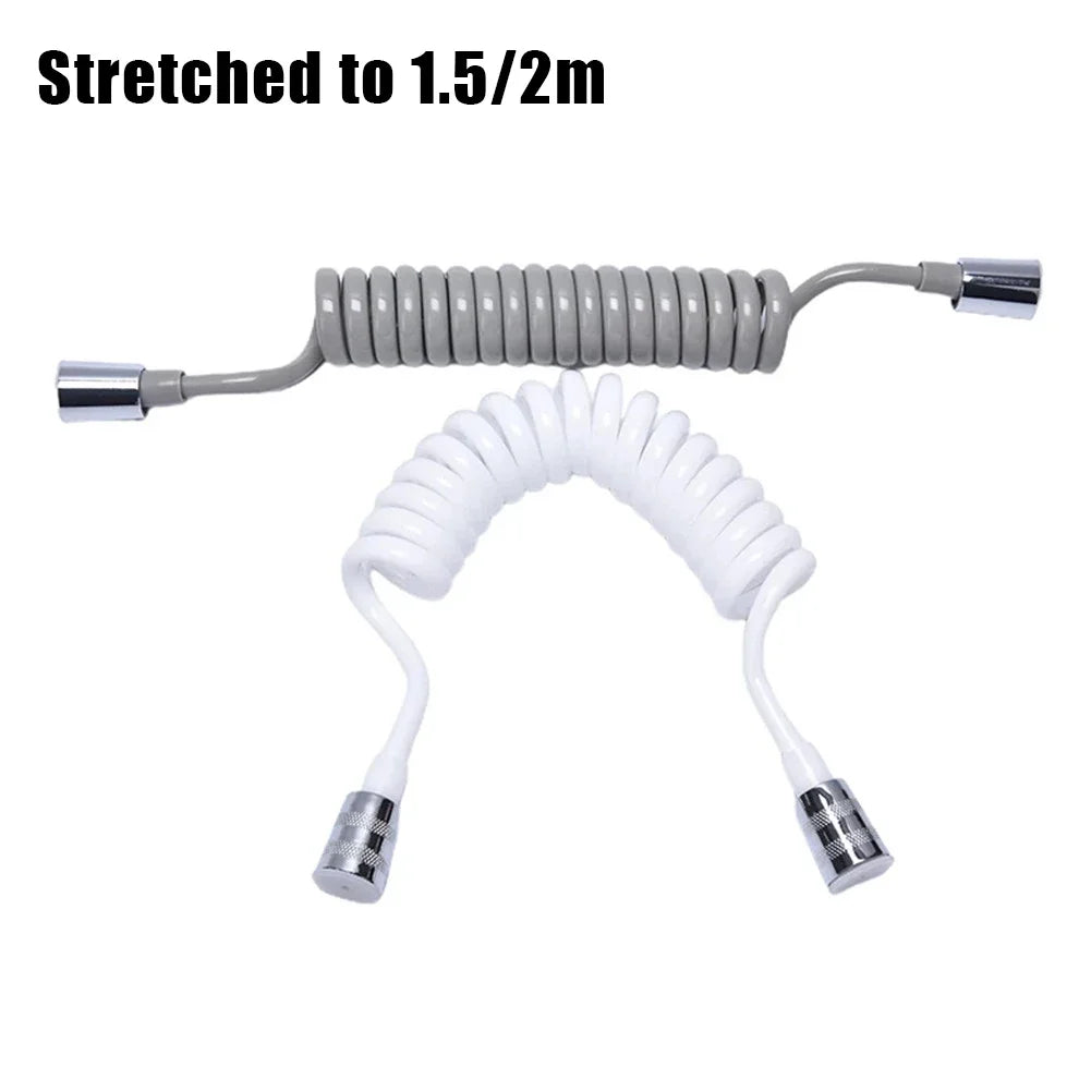 Bathroom Pipe Shower Hose Home Use Water Plumbing 1.5M/2M Accessory Bidet Flexible PU Replacement Sprayer Spring Oasis Select