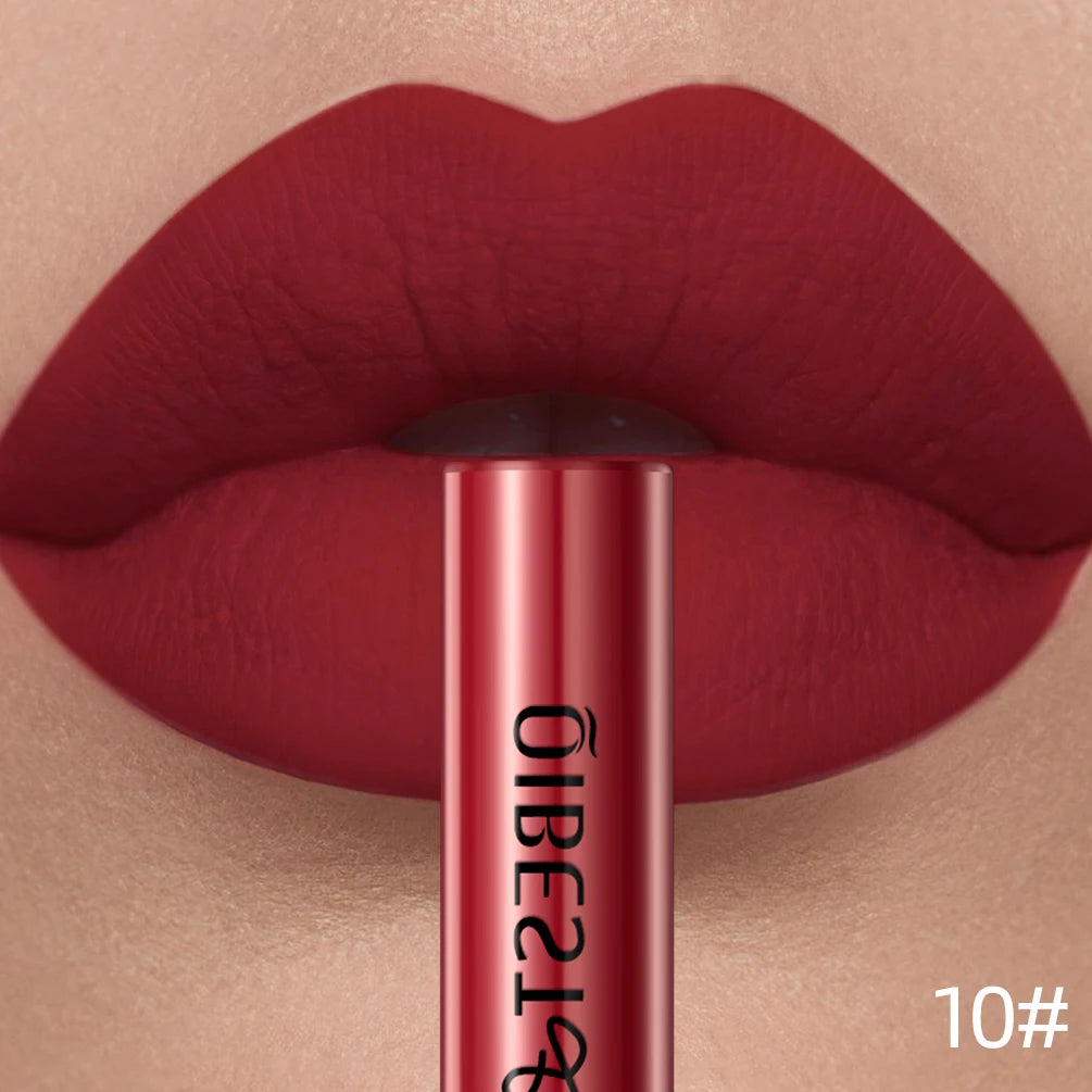 QIBEST Matte Liquid Lipstick – Long-Lasting Velvet Lip Gloss