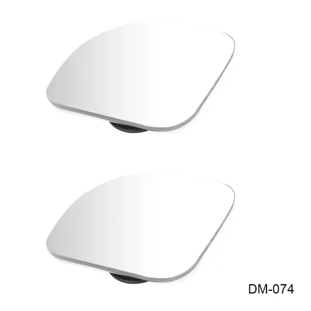 2pcs Car Mirror Wide Angle Car Blind Spot Mirrors 360° Adjustable Auxiliary Rearview Mirrors HD Frameless Small Round Mirror Oasis Select 2PCs White