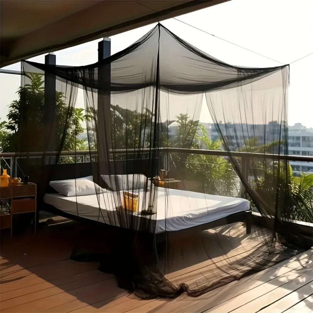 Elegant Rainbow Mosquito Net - Large Bed Canopy with Drawstring Closure, Perfect for Outdoor & Indoor Use Oasis Select