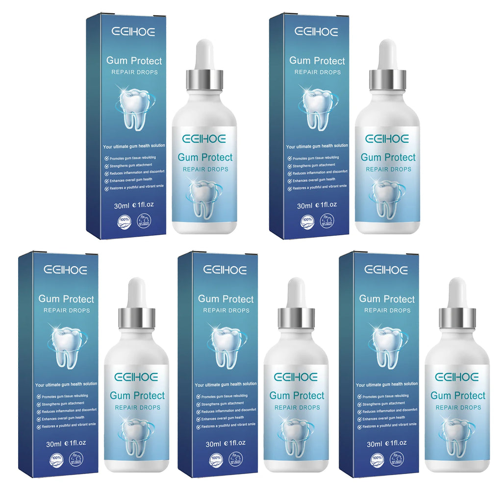 Gum Protect Repair Drops Strengthens Gum Attachment Relieves Oral Discomfort Oral Care For Teeth Brightening Serum Oasis Select 5pcs