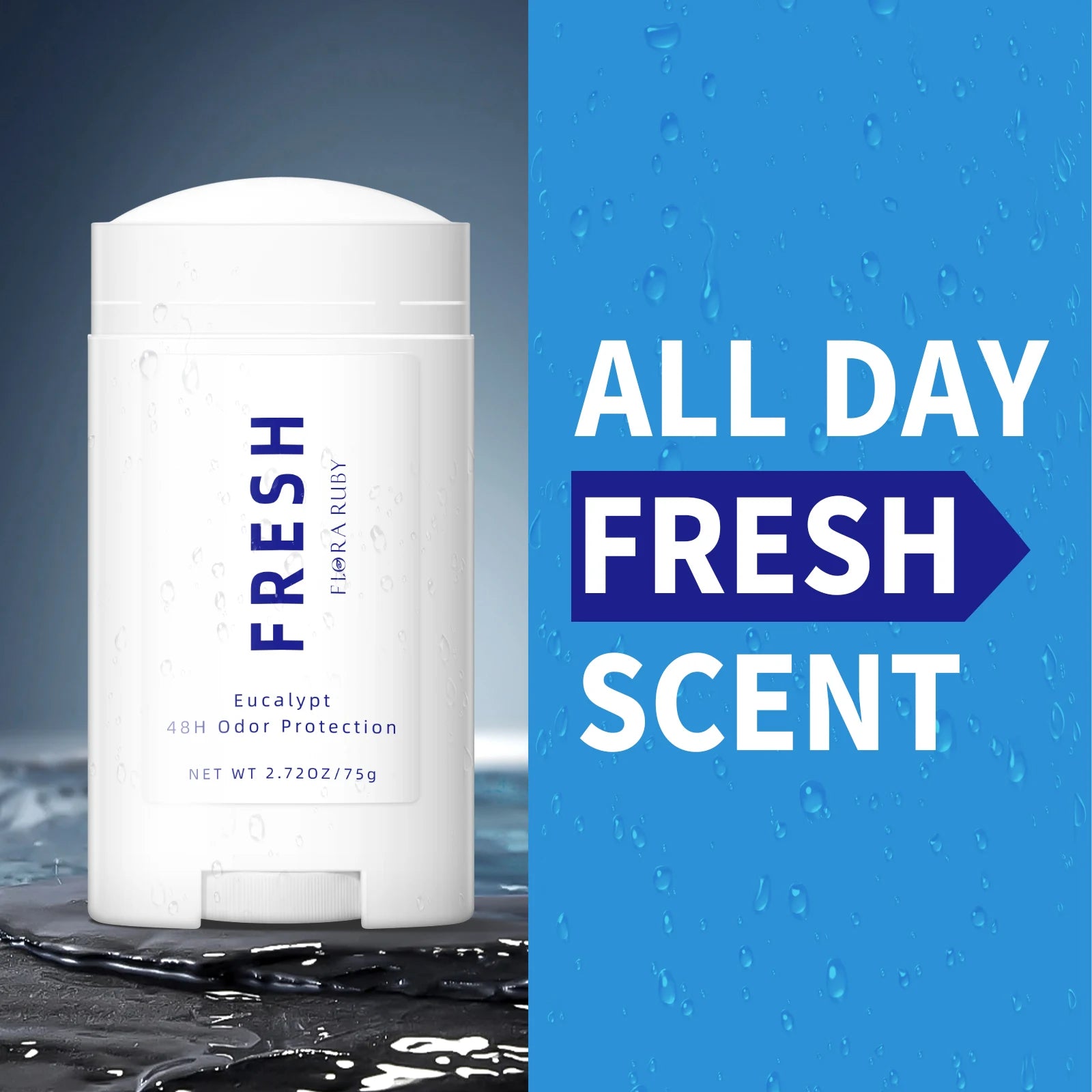 Flora Ruby Body Deodorant for Office Or Outdoor Activities Fragrance cream 75g Oasis Select