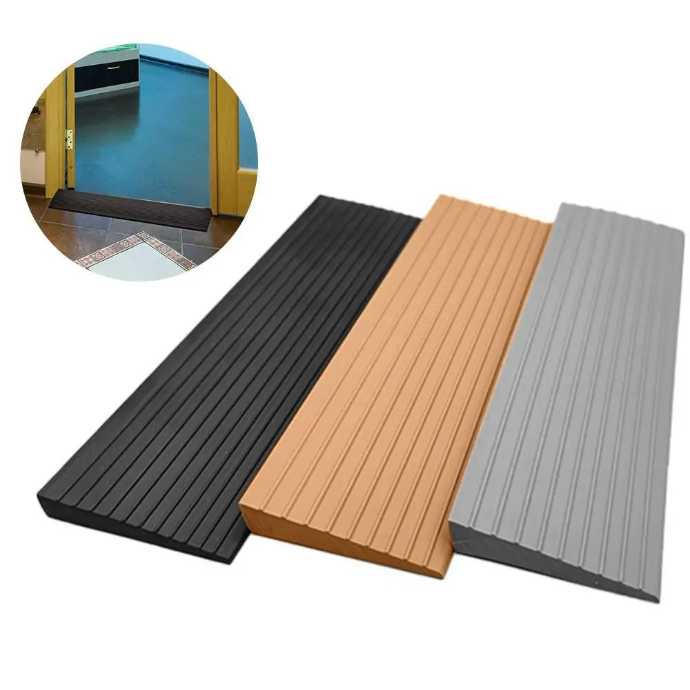 Self-Adhesive Ramp Mat 90x5cm Non-Slip Floor Transition Strip Multi-Purpose Easy Install Door Threshold Ramp Home Oasis Select