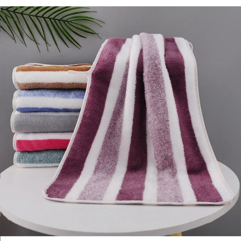 1 Pc Thickened Quick Drying Absorbent Bath Towel Soft Face Towel for Home Bathroom Oasis Select