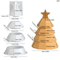 Perpetual Calendar Resin Mold Christmas Tree Storage Box Silicone Mold DIY Aromatherapy Plaster Desk Calendar Ornament Mold Oasis Select White